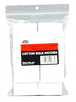 Kleen Bore Cotton Bulk Patches .38/.45 Cal 410-20 Ga 250pk